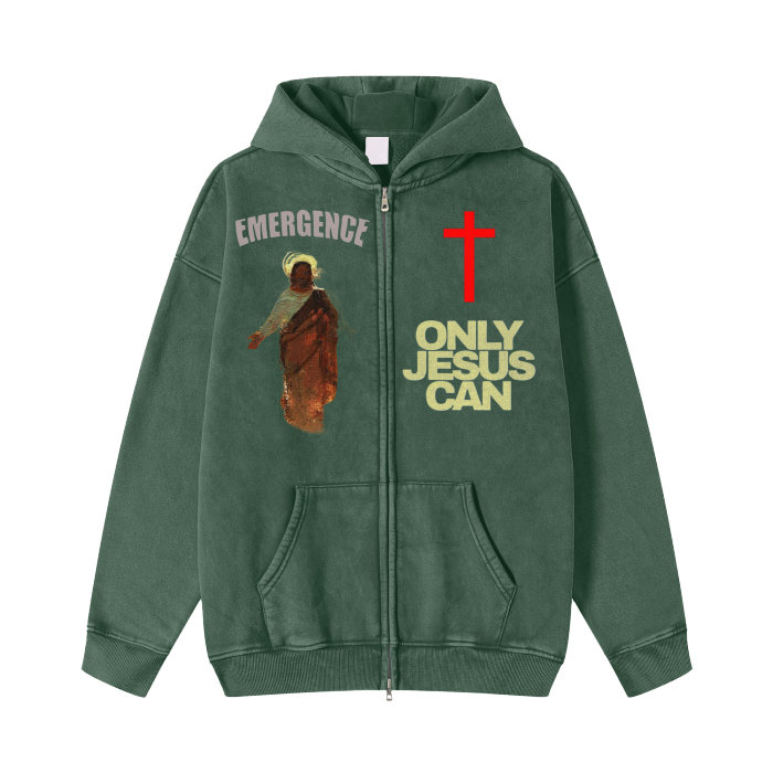 Only Jesus Can - Heavyweight Zip-up