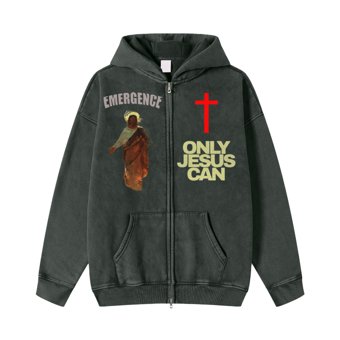 Only Jesus Can - Heavyweight Zip-up